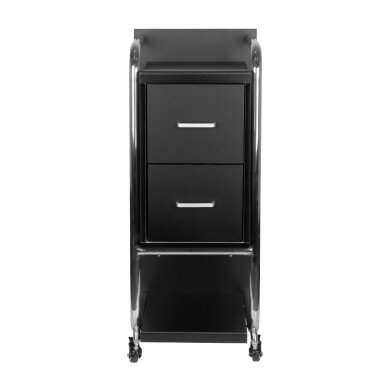 Kosmetikwagen GABBIANO HAIRDRESSER HELPER SOLO MODEL SILVER BLACK 1