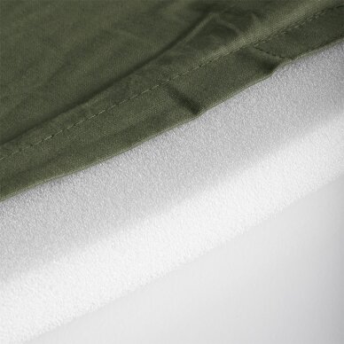 Akupresūros masažinis kilimėlis 130x43cm + Akupresūros masažinė pagalvė DARK GREEN 4