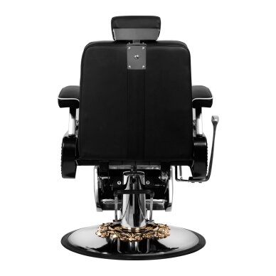 Fotel barberski Barber Chair Gabbiano Livio Black 5
