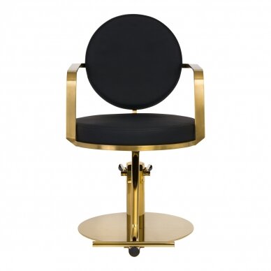 Парикмахерское кресло GABBIANO PROFESSIONAL HAIRDRESSING CHAIR ARRAS GOLD BLACK 2