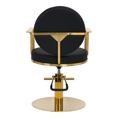 Juuksuritool GABBIANO PROFESSIONAL HAIRDRESSING CHAIR ARRAS GOLD BLACK 3
