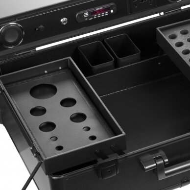 Grima spogulis - kosmētikas koferis Audio Speakers Portable Black 5