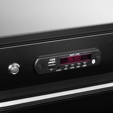 Makiažo veidrodis - kosmetikos priemonių lagaminas Audio Speakers Portable Black 6
