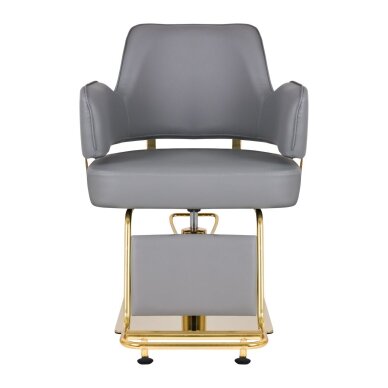 Kampaamotuoli GABBIANO PROFESSIONAL HAIRDRESSING CHAIR LINZ GOLD GREY 2