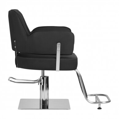 Frizieru krēsls GABBIANO PROFESSIONAL HAIRDRESSING CHAIR LINZ SILVER BLACK 1