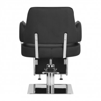 Frizieru krēsls GABBIANO PROFESSIONAL HAIRDRESSING CHAIR LINZ SILVER BLACK 3