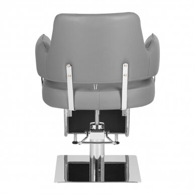 Frizieru krēsls GABBIANO PROFESSIONAL HAIRDRESSING CHAIR LINZ SILVER GREY 3