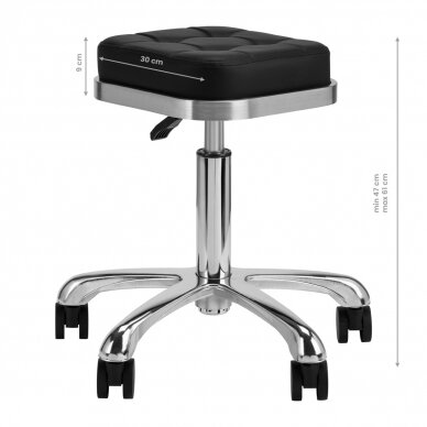 Master krēsls ROMAN BLACK SILVER 3