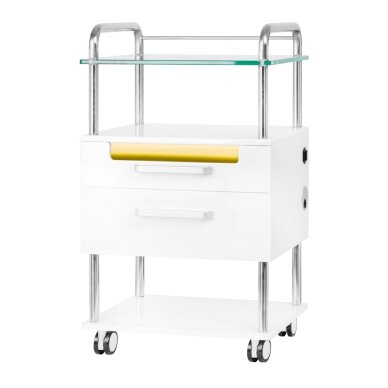 Kosmetikwagen mit UV-C Lampe 6052T Weiß