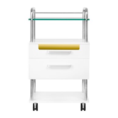 Косметическая тележка с УФ-лампой 6052T белая 1 Косметическая тележка с УФ-лампой 6052T белая 1