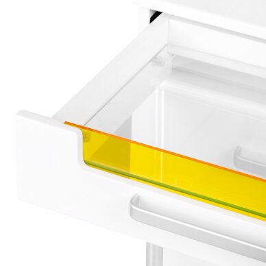 Косметическая тележка с УФ-лампой 6052T белая 4