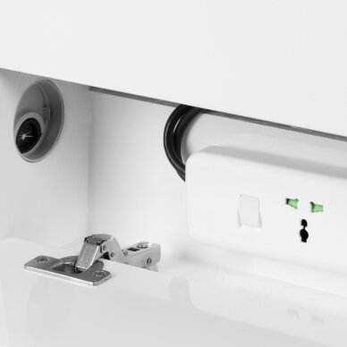Kosmētikas ratiņi ar UV-C lampu 6052T, balti 5