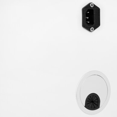 Kosmētikas ratiņi ar UV-C lampu 6052T, balti 6