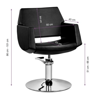 Friseurstuhl GABIANO HAIRDRESSING CHAIR SANTIAGO VALUE BLACK 5 Friseurstuhl GABIANO HAIRDRESSING CHAIR SANTIAGO VALUE BLACK 5