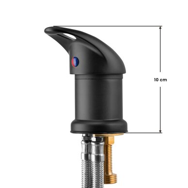 Wasserhahn für Barbershop-Waschbecken GABBIANO Gold Schwarz 2