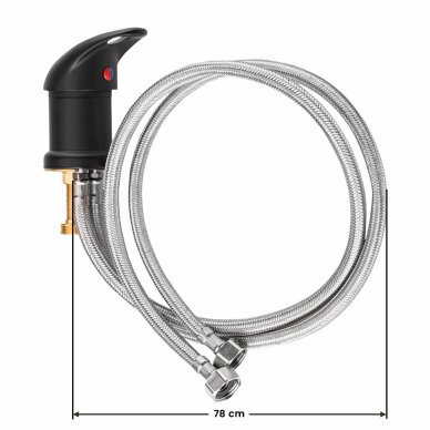 Водопроводный кран для мойки в парикмахерской GABBIANO Gold Black 3 Водопроводный кран для мойки в парикмахерской GABBIANO Gold Black 3