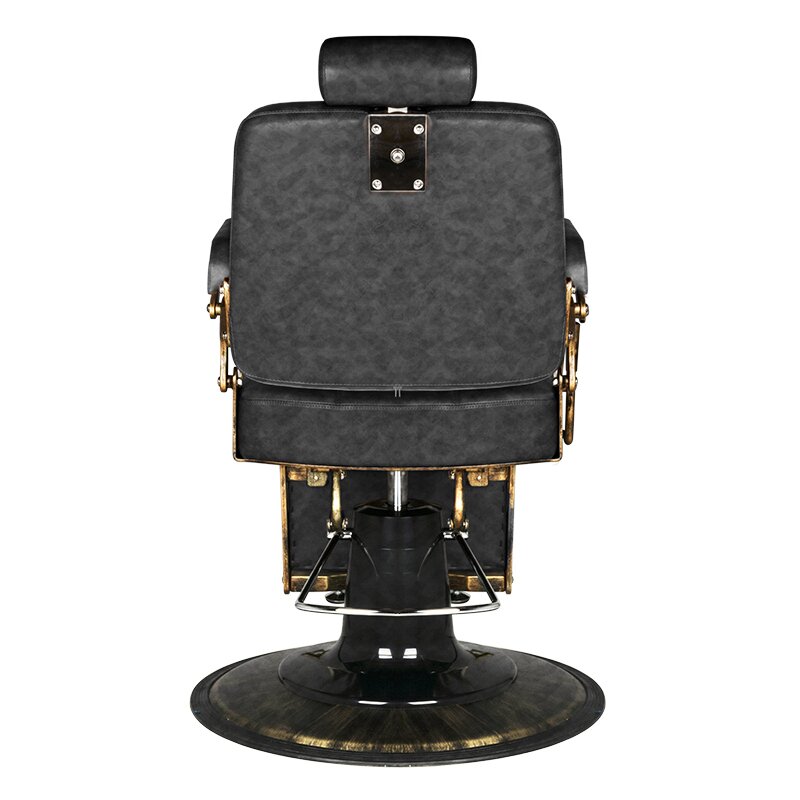 Fotel barberski Barber Chair Gabbiano Boss Old Leather Black 5