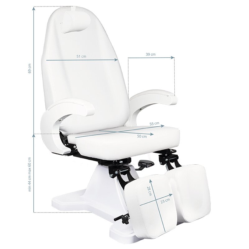 Kosmeetiline tool COSMETIC HYDRAULIC CHAIR 112 WHITE 6 Kosmeetiline tool COSMETIC HYDRAULIC CHAIR 112 WHITE 6