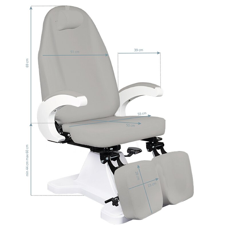 Cosmetology chair COSMETIC HYDRAULIC CHAIR 112 GREY 6 Cosmetology chair COSMETIC HYDRAULIC CHAIR 112 GREY 6