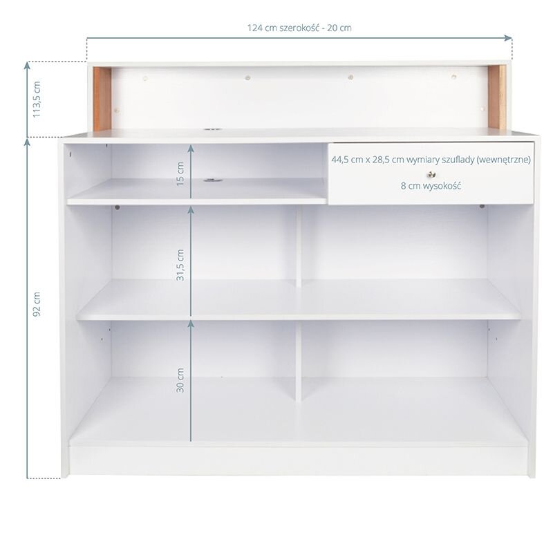 Приемный стол GABBIANO RECEPTION DESK PEARL WHITE 2