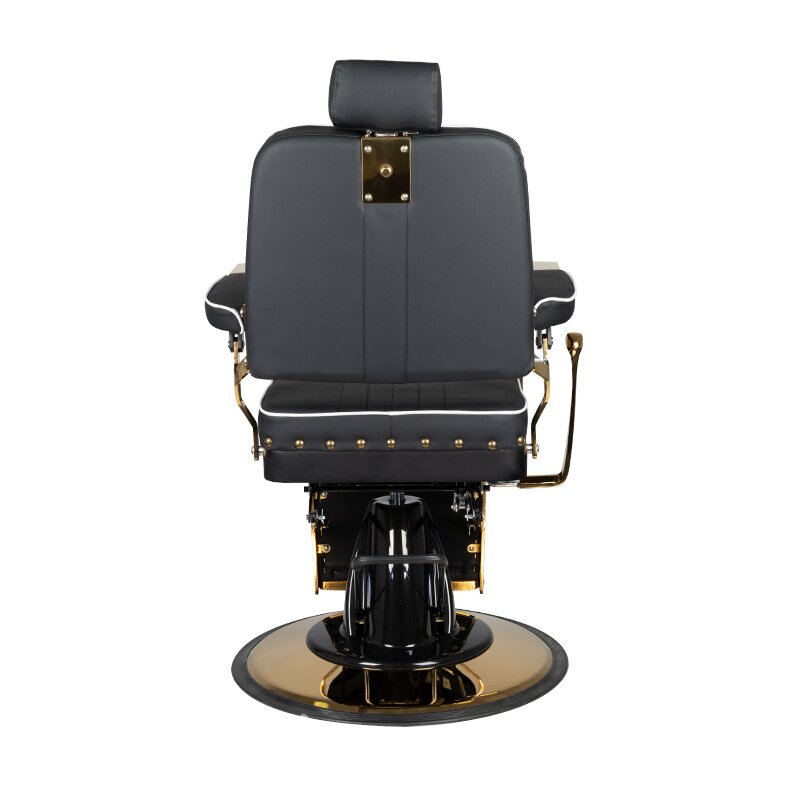 Parturituoli Barber Chair Gabbiano Filippo Gold Black 4