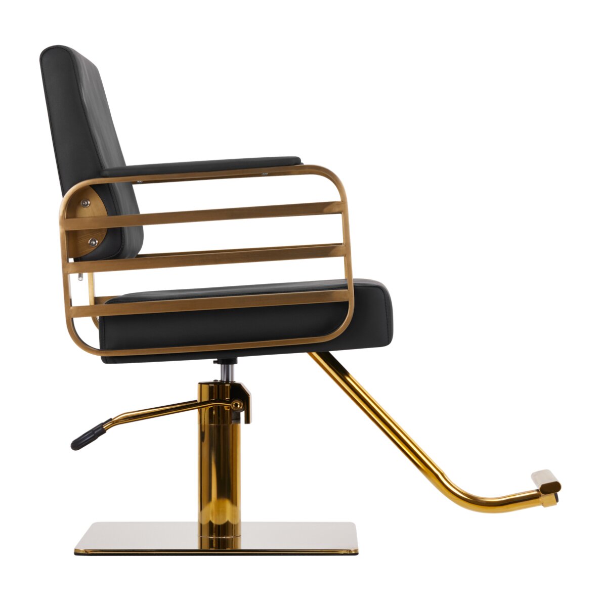 Kampaamotuoli GABBIANO PROFESSIONAL HAIRDRESSING CHAIR AVILA GOLD BLACK 1