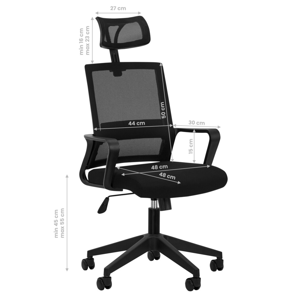 Biroja krēsls uz riteņiem RECEPTION CHAIR ETNA PLUS BLACK 7 Biroja krēsls uz riteņiem RECEPTION CHAIR ETNA PLUS BLACK 7