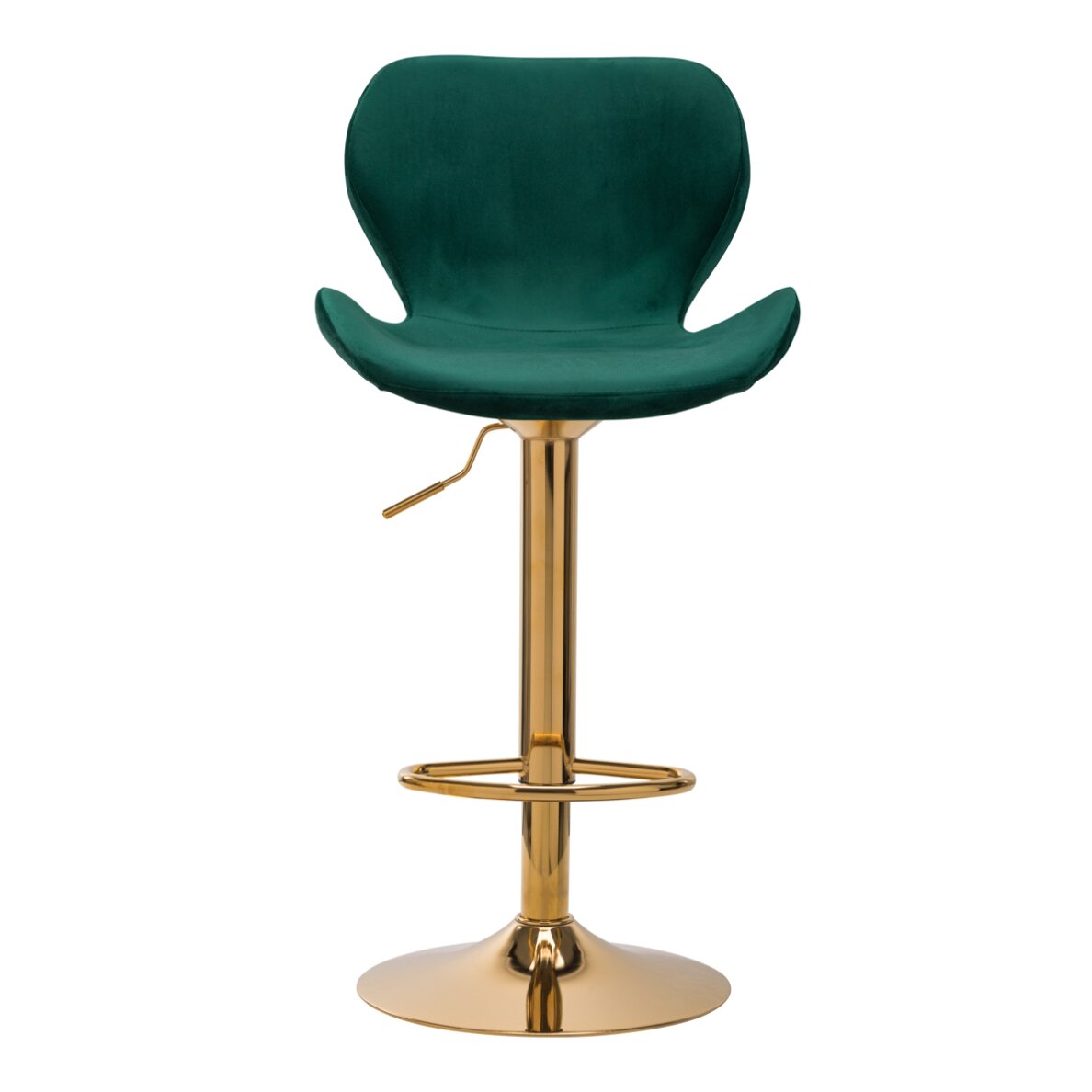 Bar stool BRAVISIMUS VELVET GREEN GOLD 2 Bar stool BRAVISIMUS VELVET GREEN GOLD 2