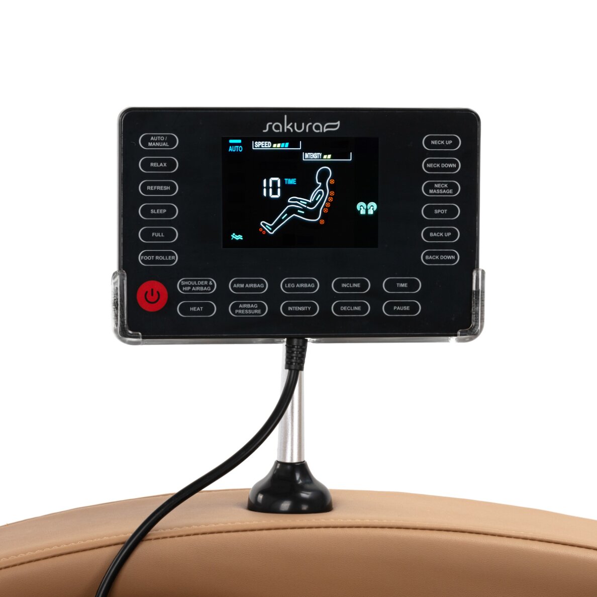 Masažinis krėslas Sakura 801 Brown 15 Masažinis krėslas Sakura 801 Brown 15