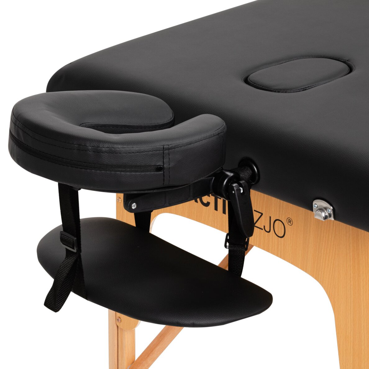 Foldable massage table ACTIVFIZJO WOOD LUX 2 BLACK 1
