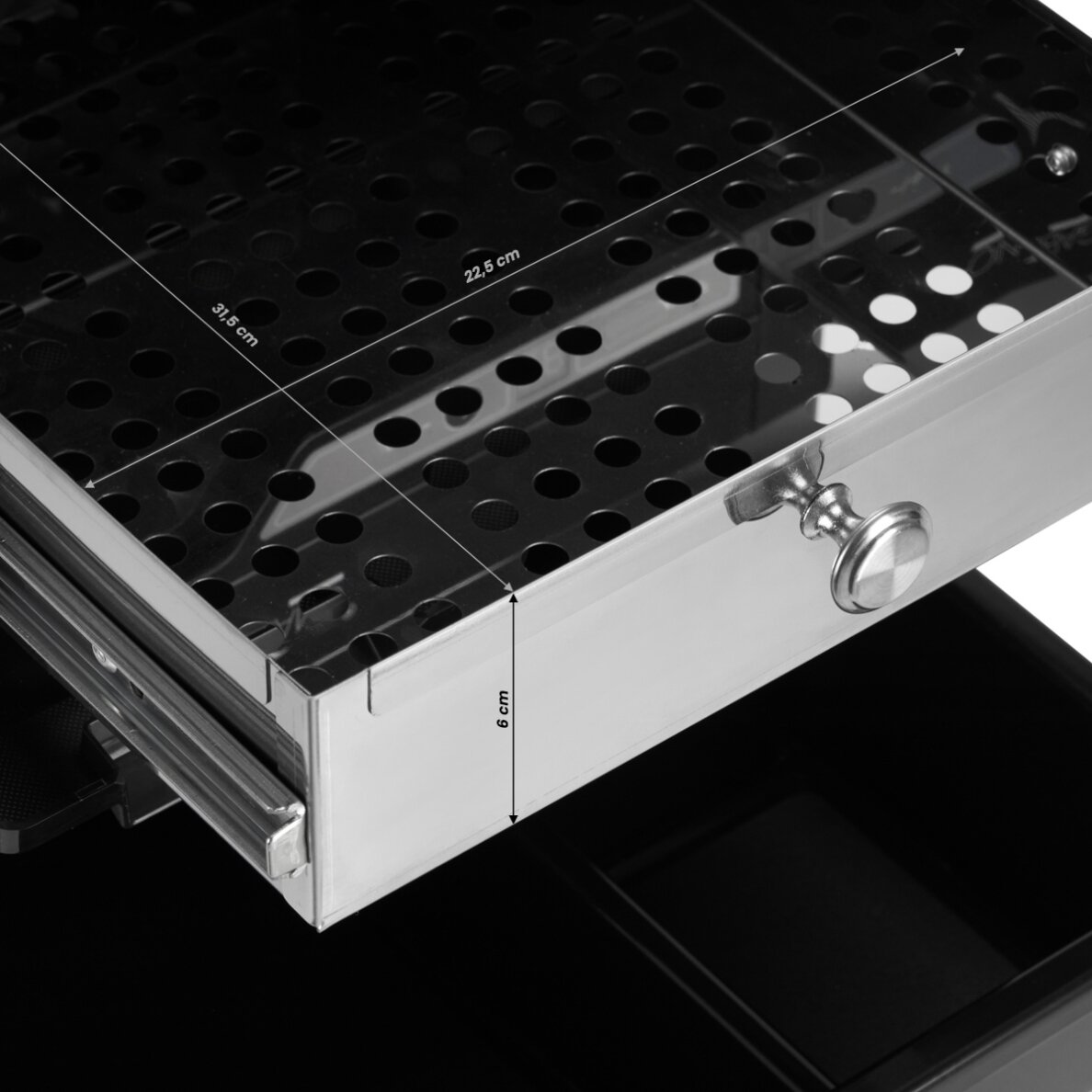 Pomocnik fryzjerski ze sterylizatorem GABIANNO 68 Black 9 Pomocnik fryzjerski ze sterylizatorem GABIANNO 68 Black 9