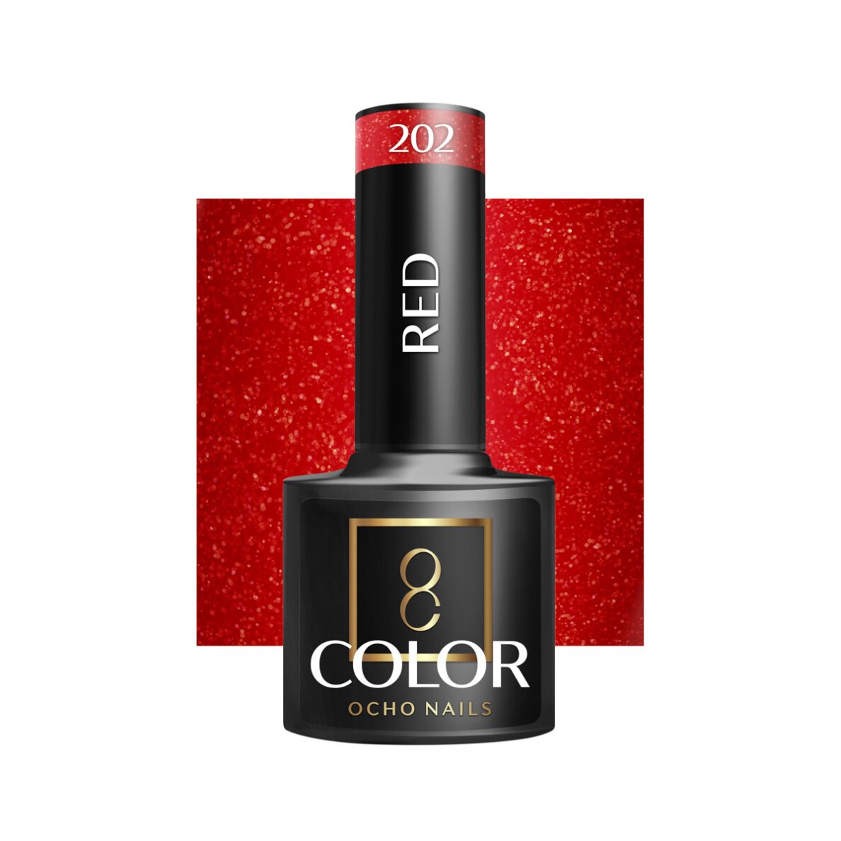 OCHO NAILS hibridinis nagų lakas Red 202, 5 g