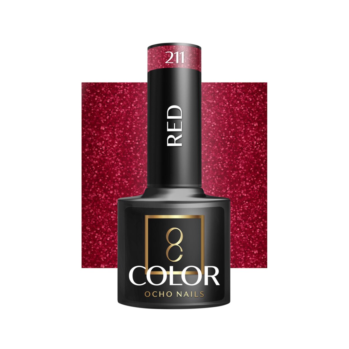 OCHO NAILS hibrīdnagu laka Red 211, 5 g