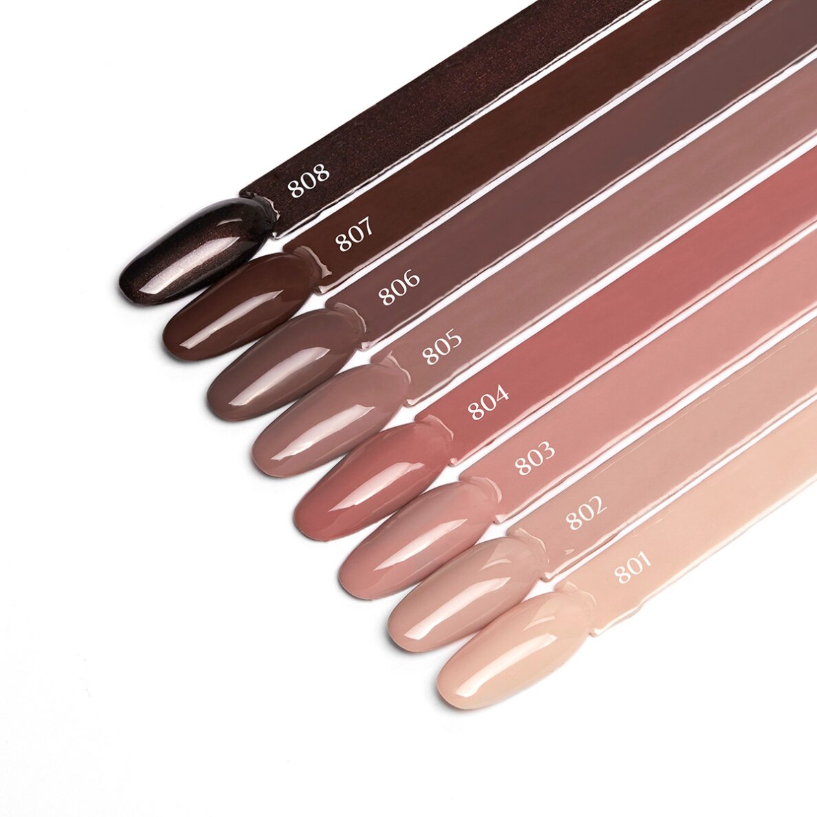 OCHO NAILS Lakier hybrydowy Brown 801, 5 g 3