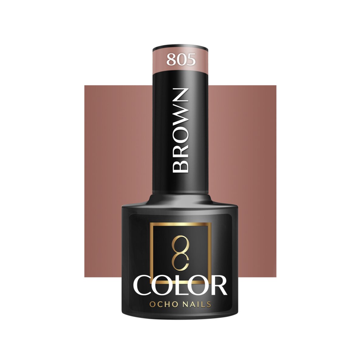 OCHO NAILS Lakier hybrydowy Brown 805, 5 g OCHO NAILS Lakier hybrydowy Brown 805, 5 g