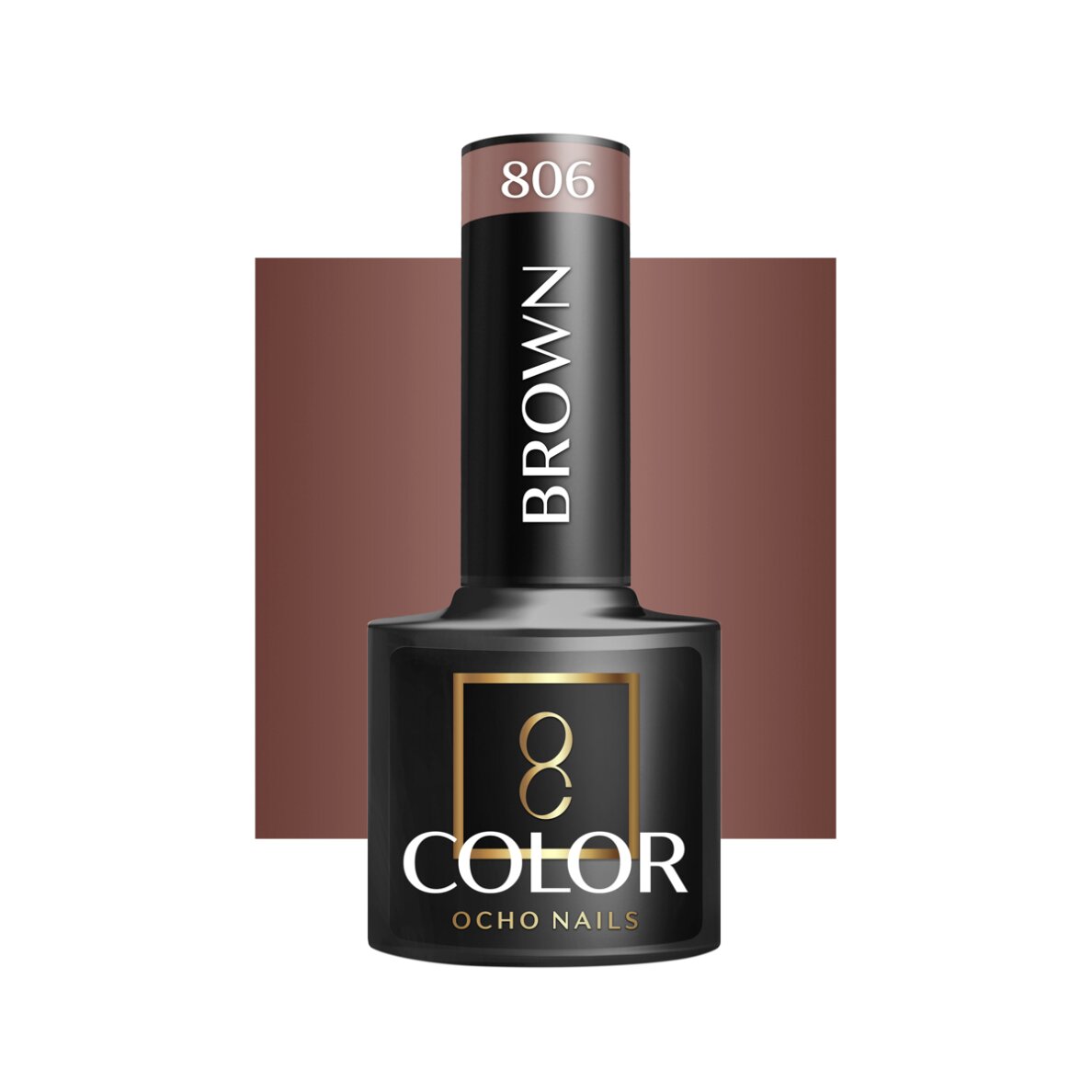OCHO NAILS Lakier hybrydowy Brown 806, 5 g OCHO NAILS Lakier hybrydowy Brown 806, 5 g