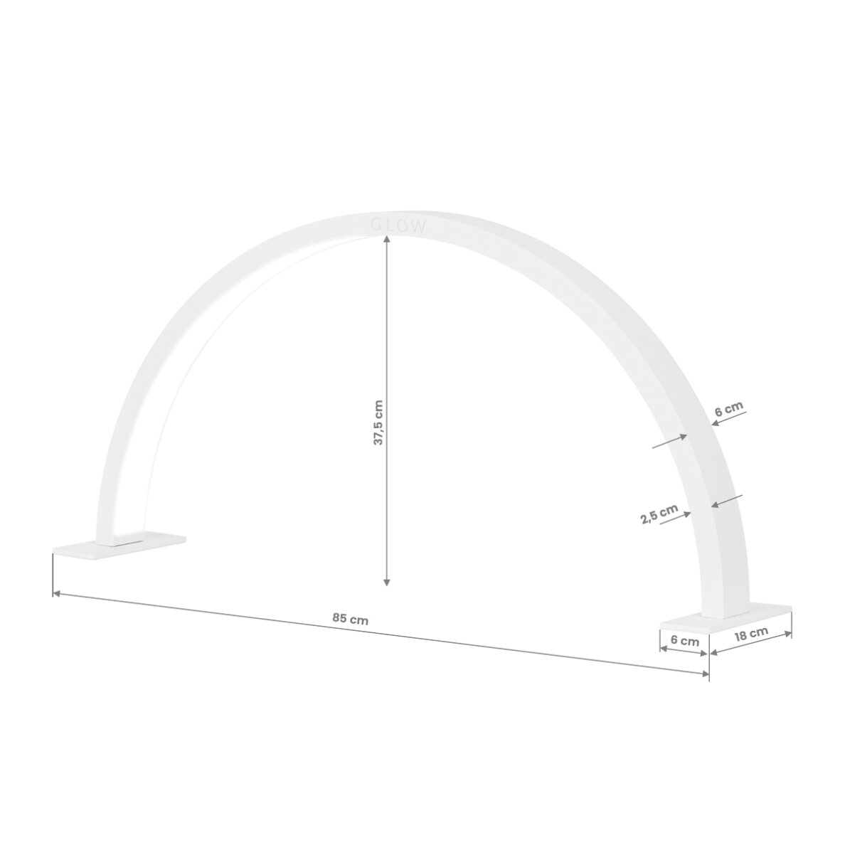 Kosmetoloogiline LED laualamp maniküürile Glow Arche II 6