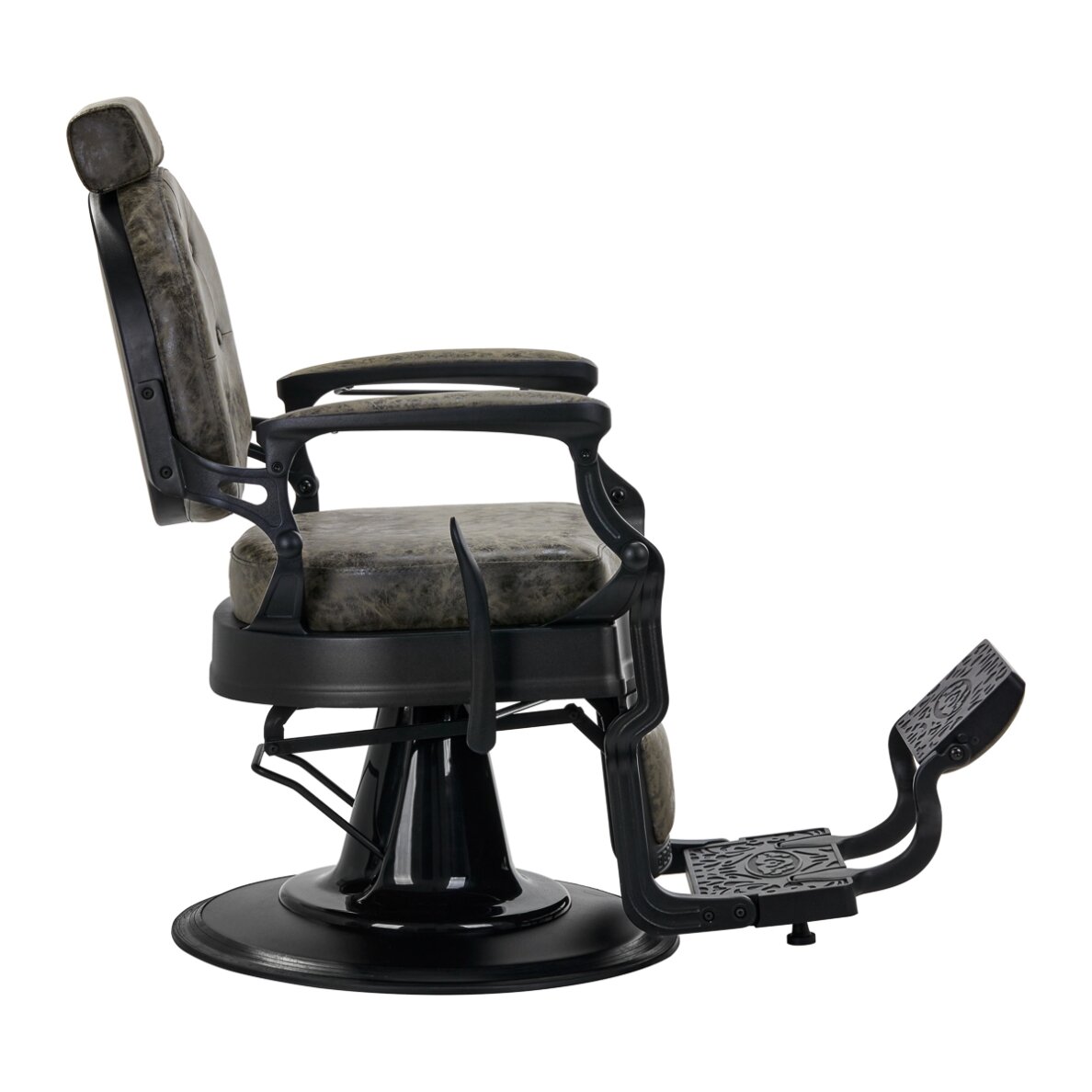 Parturituoli Barber Chair President Old Leather Green 1 Parturituoli Barber Chair President Old Leather Green 1
