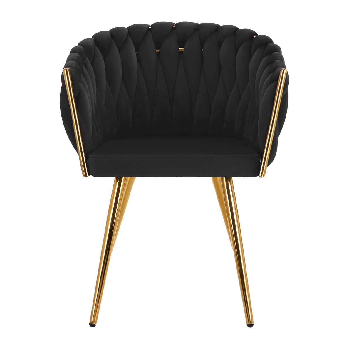 Armchair 4Rico QS-GW06G Velvet Black 1 Armchair 4Rico QS-GW06G Velvet Black 1