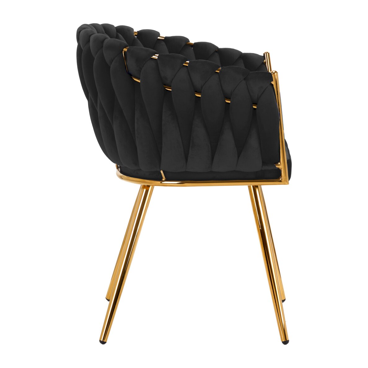 Armchair 4Rico QS-GW06G Velvet Black 2 Armchair 4Rico QS-GW06G Velvet Black 2