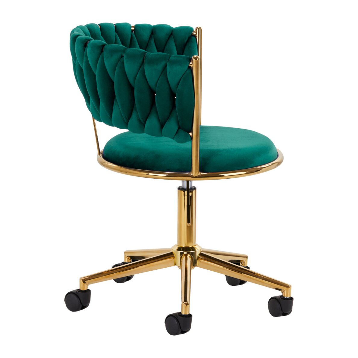 Office chair with wheels 4Rico QS-GW01G Velvet Green 2 Office chair with wheels 4Rico QS-GW01G Velvet Green 2