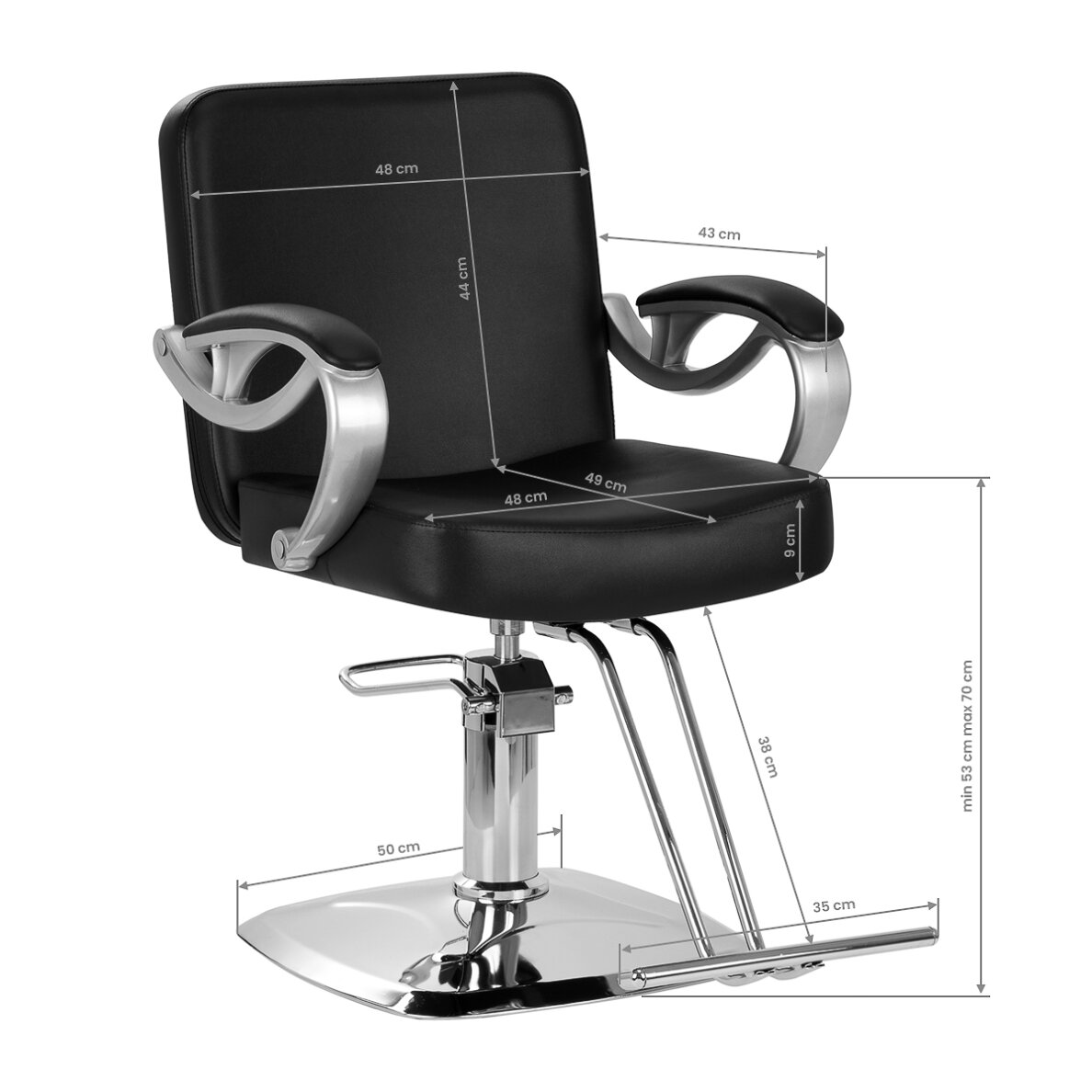 Hairdressing chair Hair System ZA31 Black 7 Hairdressing chair Hair System ZA31 Black 7