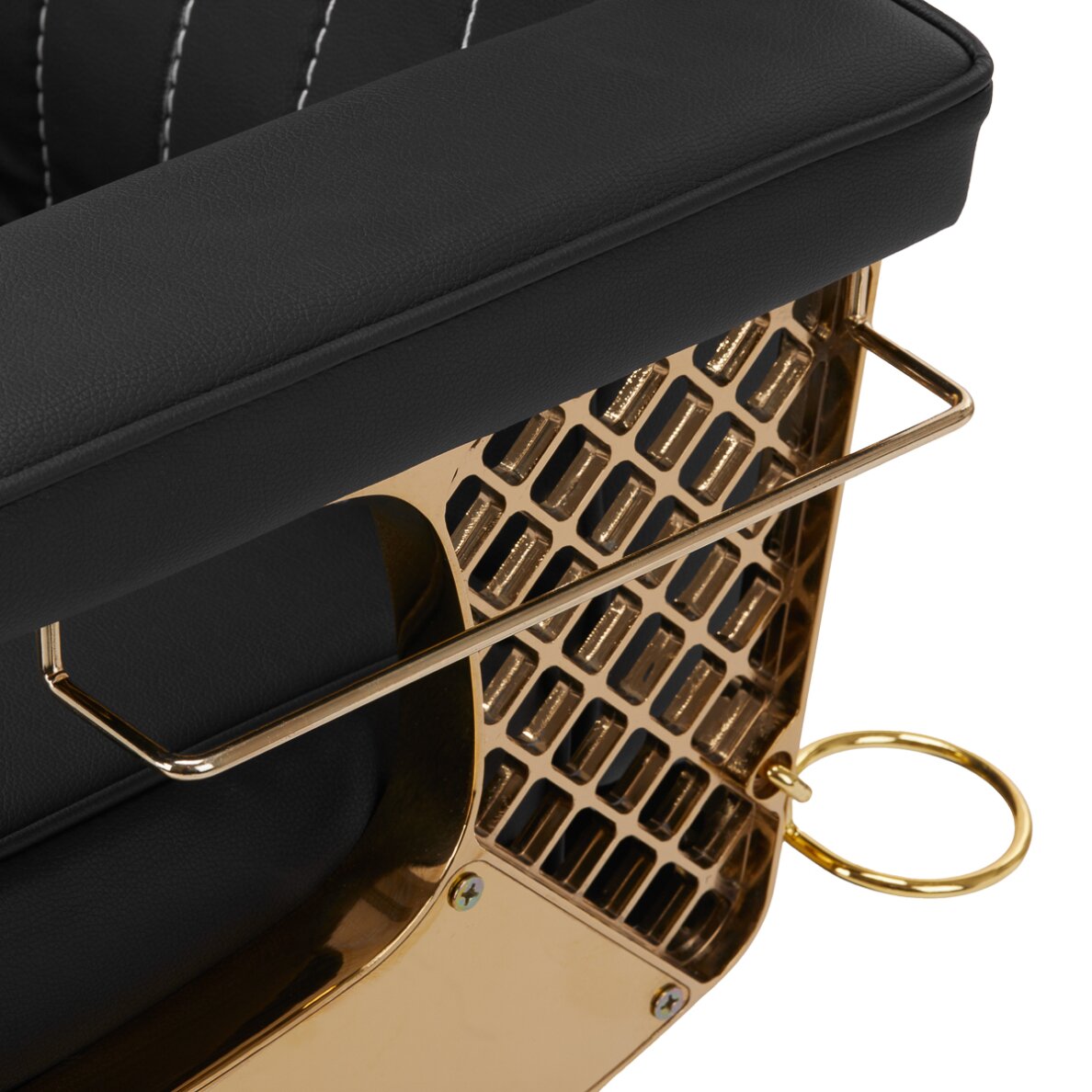 Kirpyklos kėdė Professional Barber Chair Gabbiano Marcus Gold Black 7 Kirpyklos kėdė Professional Barber Chair Gabbiano Marcus Gold Black 7