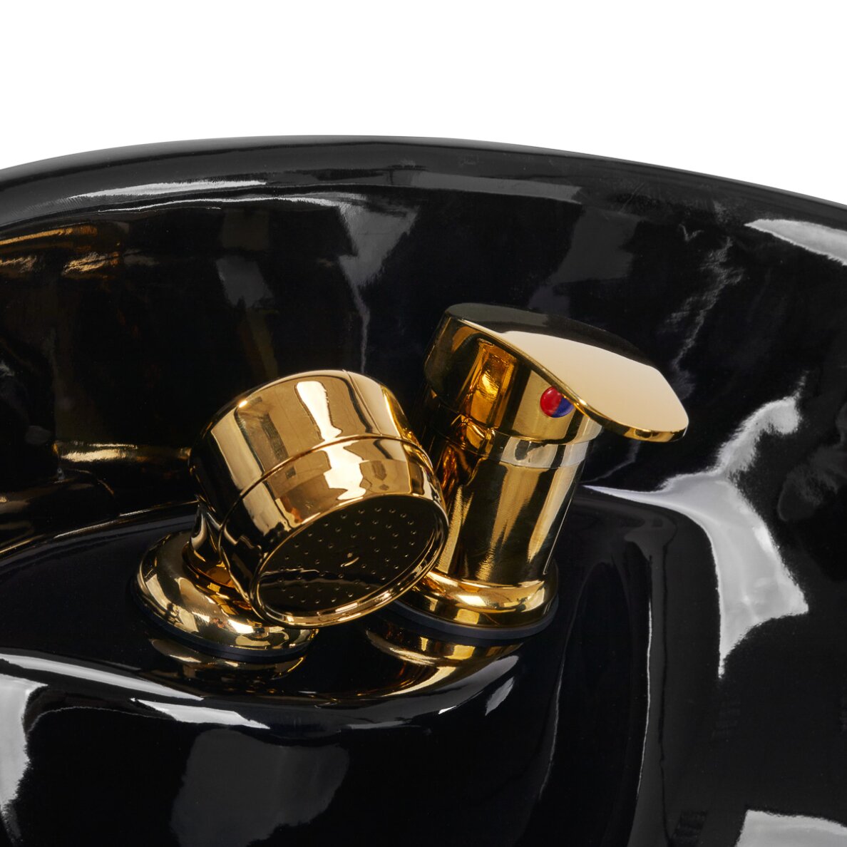 Hairdressing salon sink Gabbiano Marcus Gold Black 10 Hairdressing salon sink Gabbiano Marcus Gold Black 10