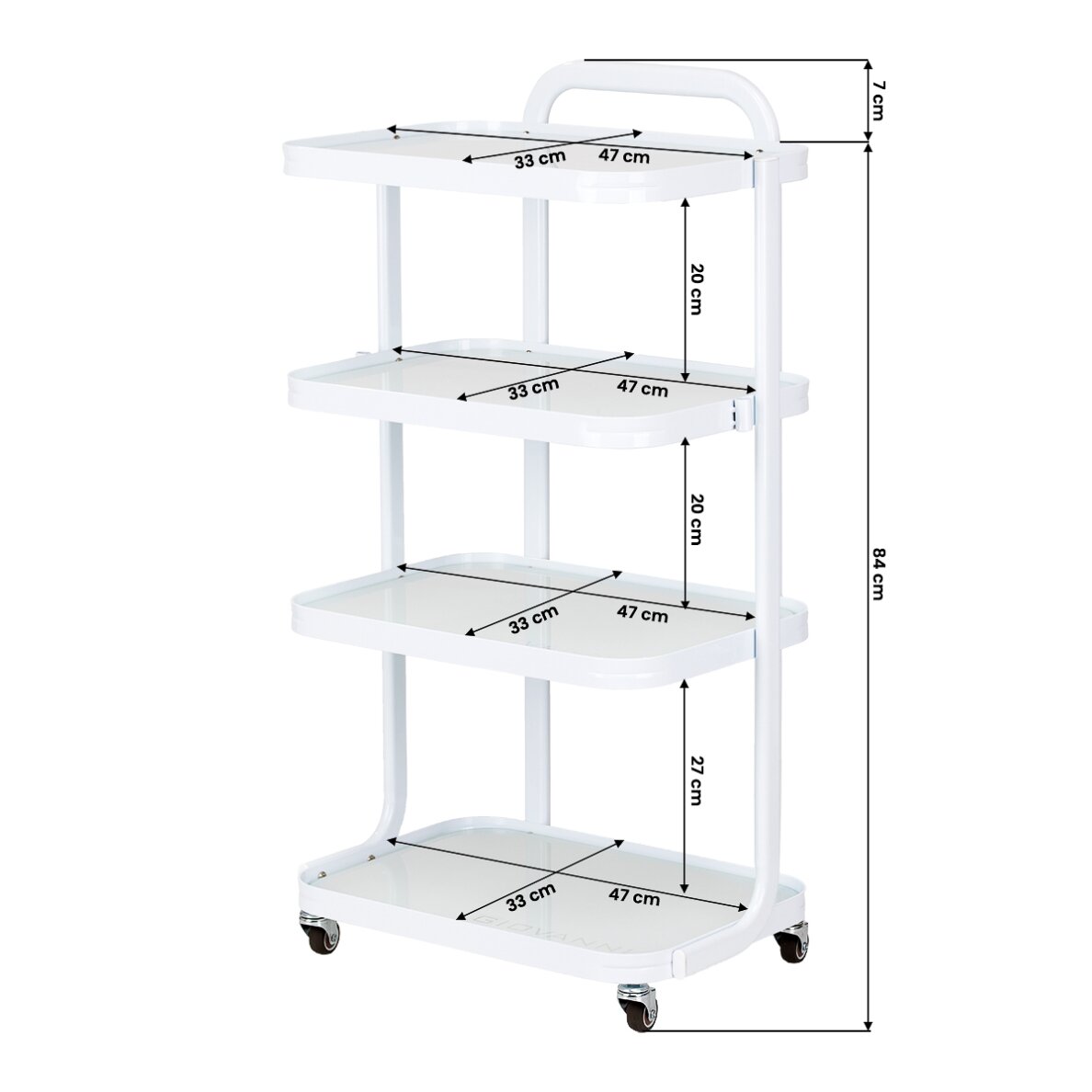 Kosmetologin vaunu Giovanni H6702 White 8 Kosmetologin vaunu Giovanni H6702 White 8