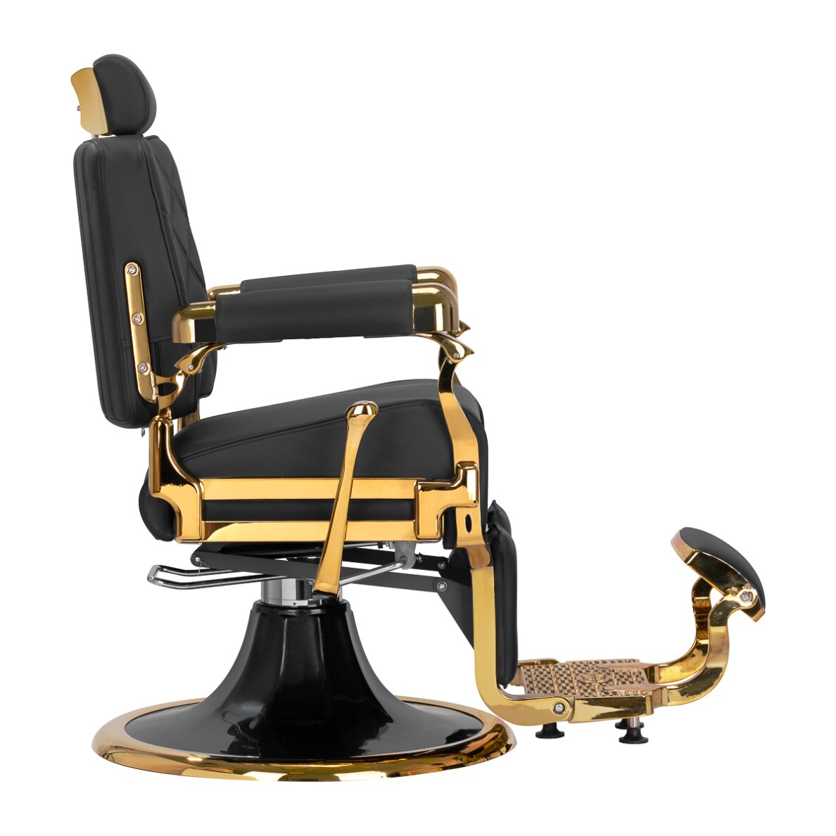 Fotel barberski Barber Chair Gabbiano Leonardo Gold Black 3 Fotel barberski Barber Chair Gabbiano Leonardo Gold Black 3