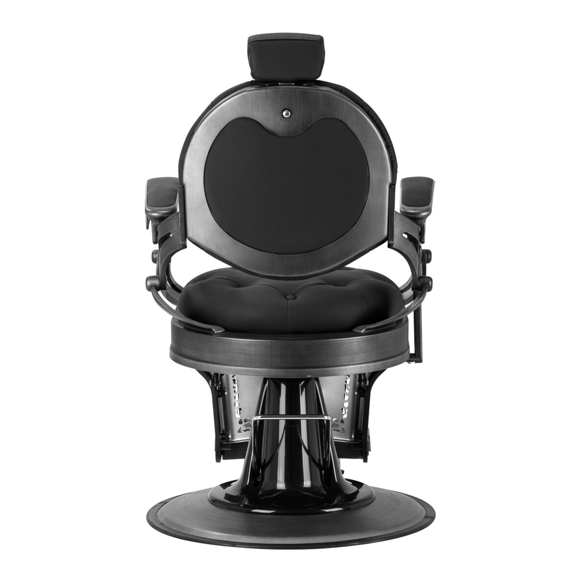 Fotel barberski Barber Chair Gabbiano Niccolo Buttons Black 2