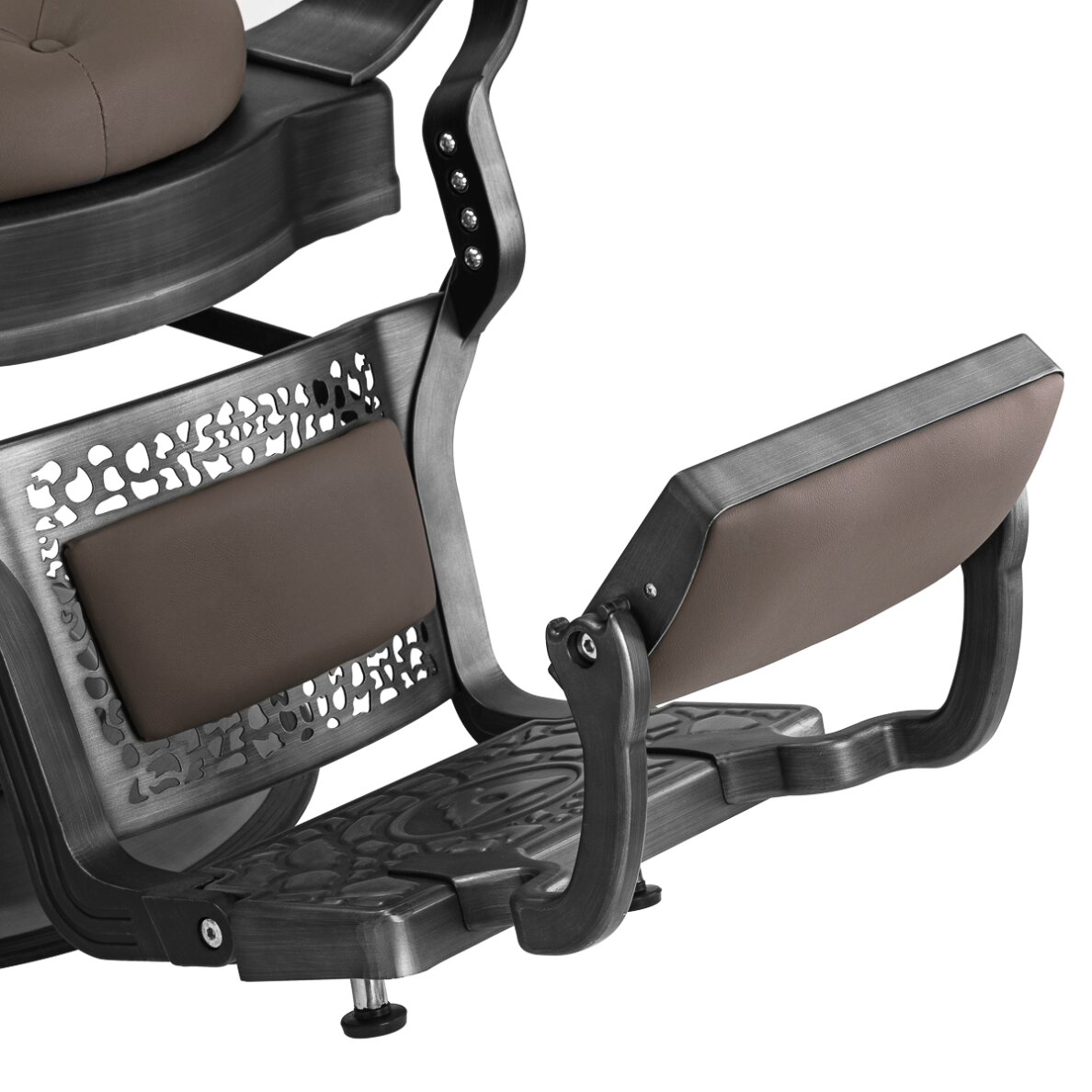 Парикмахерское кресло Barber Chair Gabbiano Niccolo Buttons Brown 5