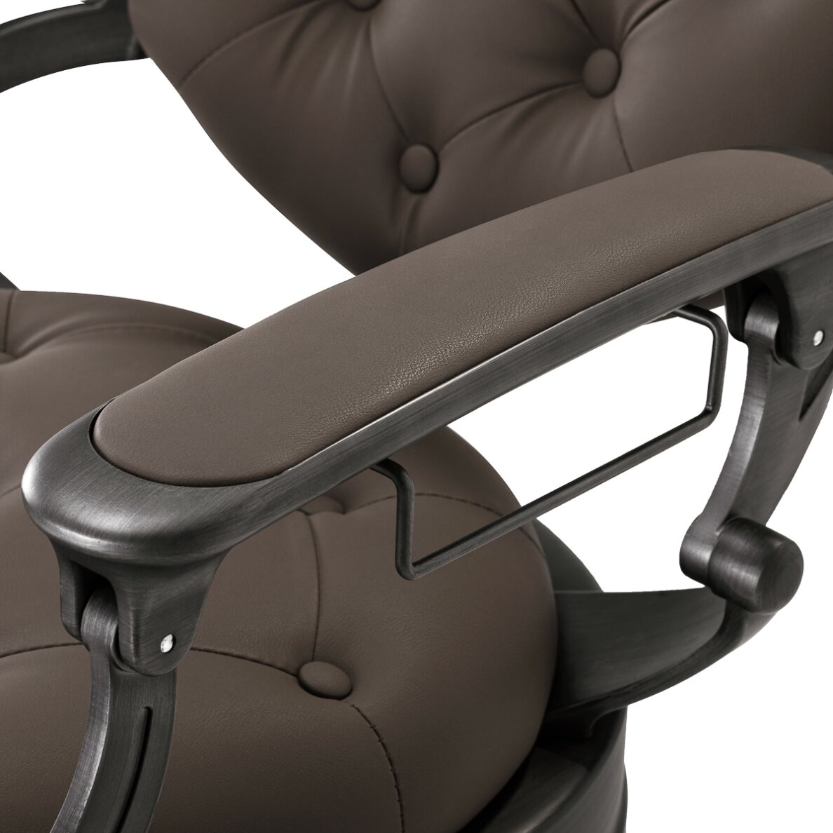 Парикмахерское кресло Barber Chair Gabbiano Niccolo Buttons Brown 9 Парикмахерское кресло Barber Chair Gabbiano Niccolo Buttons Brown 9