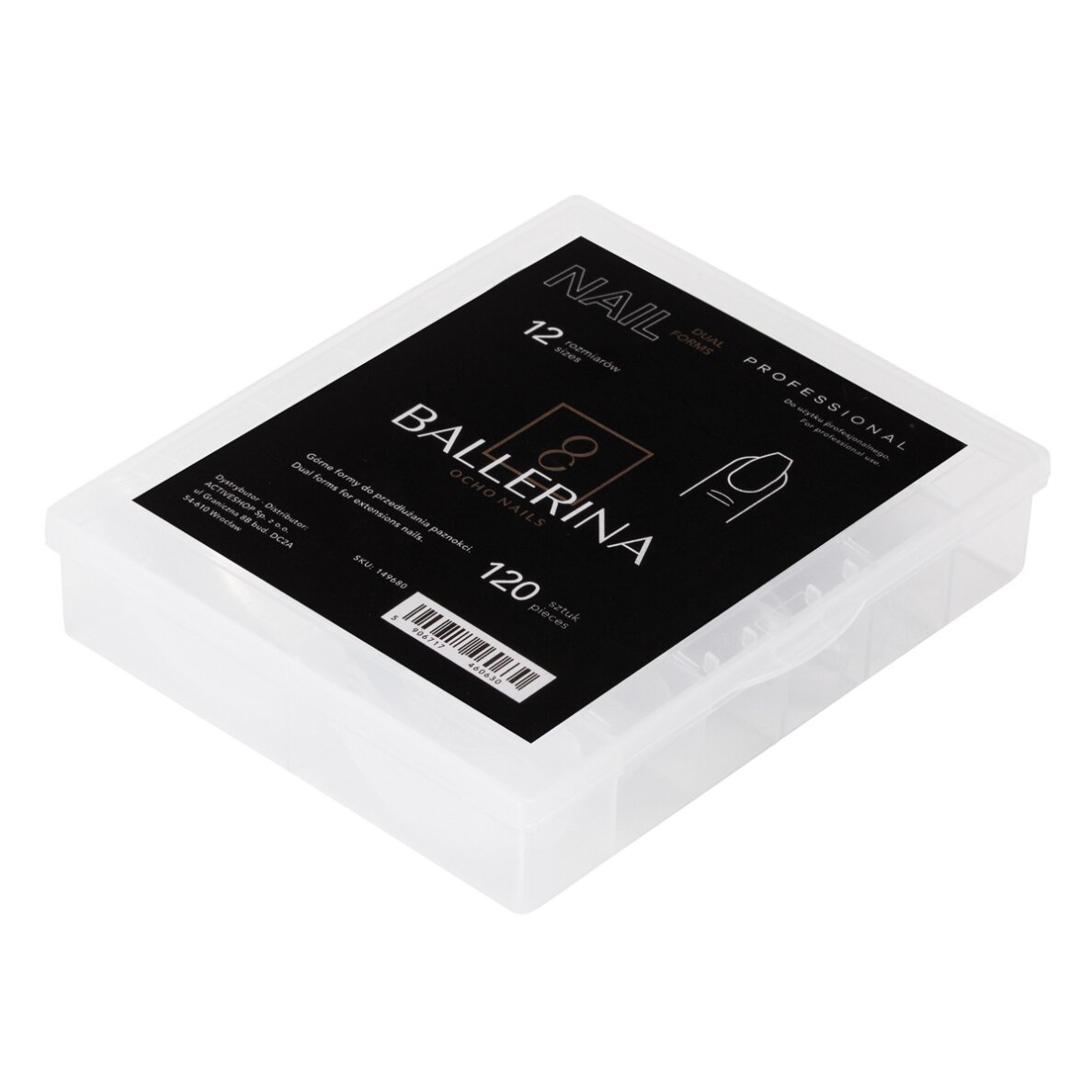 OCHO NAILS küünepikenduste vormid baleriinitele, 120 tk. OCHO NAILS küünepikenduste vormid baleriinitele, 120 tk.